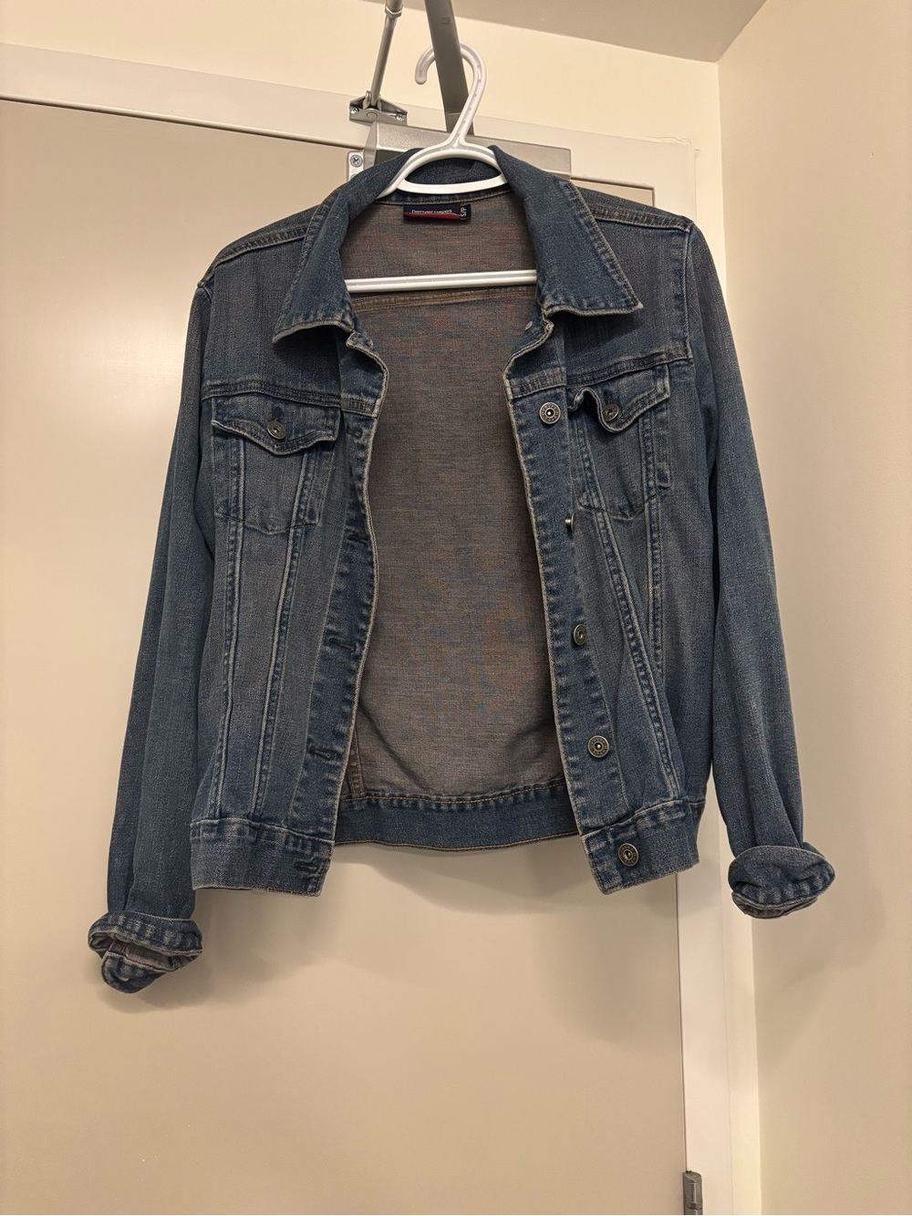 Denver Hayes Blue Denim Jacket with Button-Front